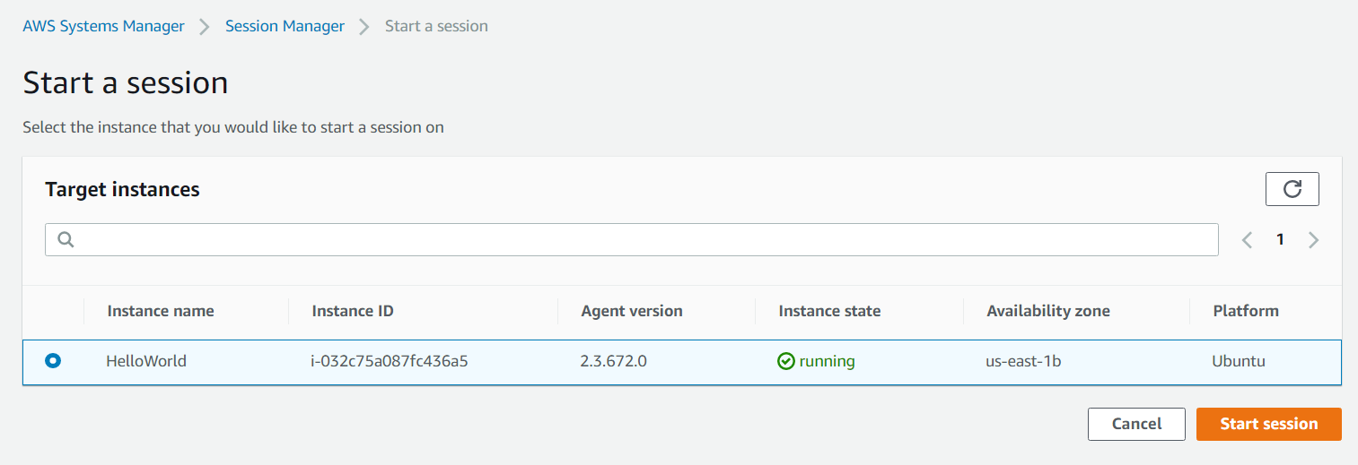 connect ec2 instance with session manager