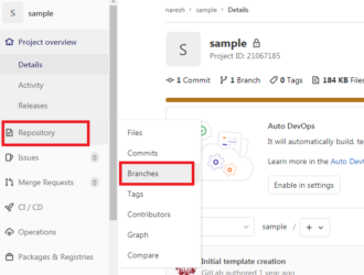 create branch from tag in gitlab